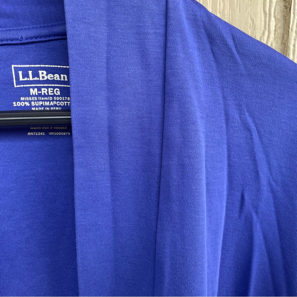L.L. Bean Blue Cardigan - lightweight